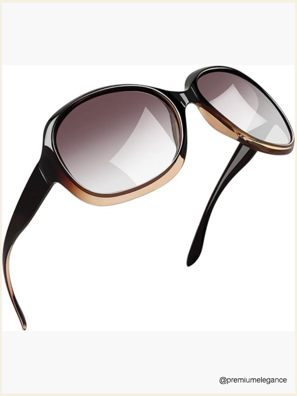 Oversized Polarized Butterfly Driving Sunglasses UV Protection